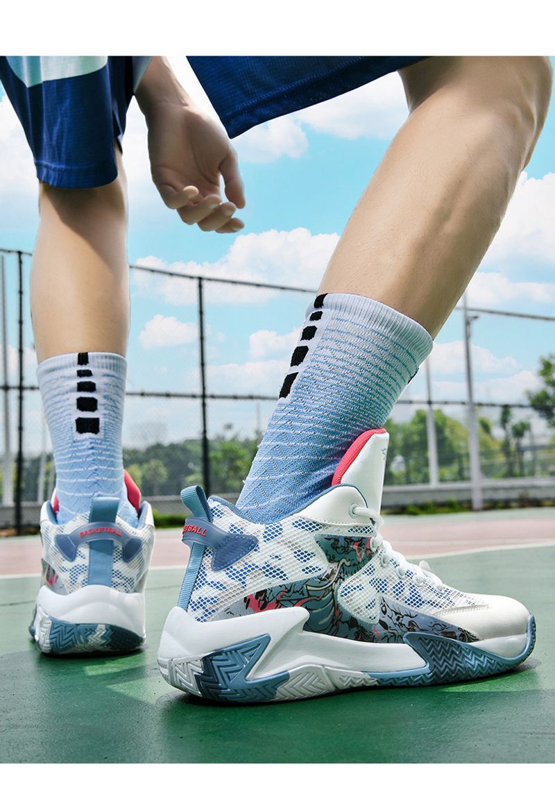 Atmungsaktiv mesh traktion basketball med anti-slip, støddæmpende, slid-beständig og atmungsaktiv turnschuhe,_voghion.com
