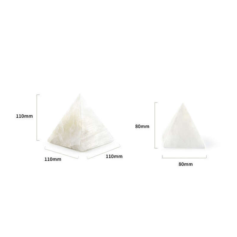 Pat de noapte mineral misterios cu piramidă, lampă de birou modernă simplă, cu încărcare prin inducție, lumină de somn pentru dormitor_voghion.com