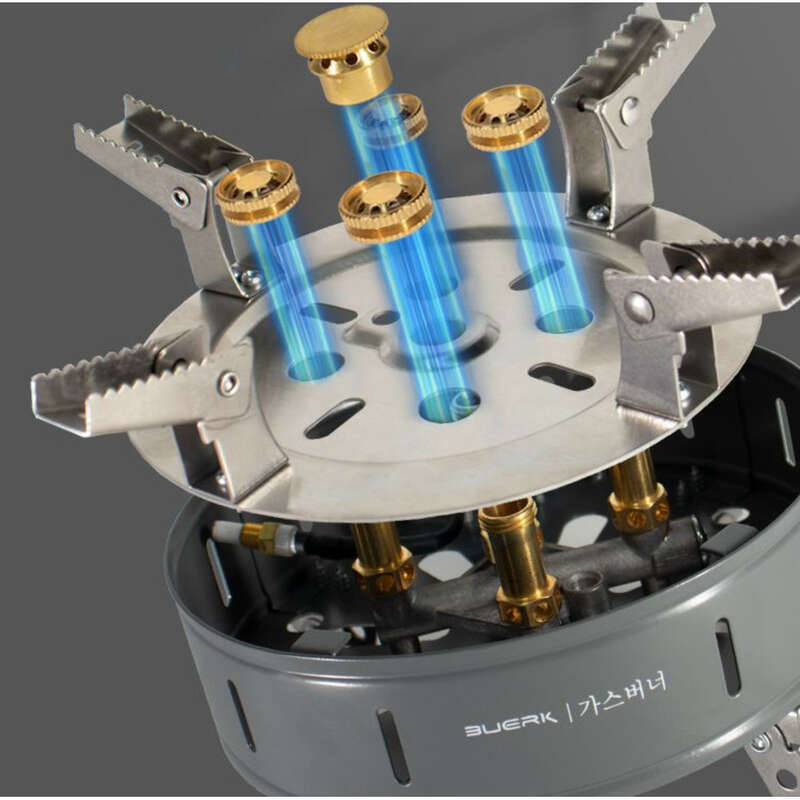 Portable Five-star Fierce Fire Card Stove, Picnic Hot Pot Head, Windproof Gas Stove For Outdoor Use_voghion.com