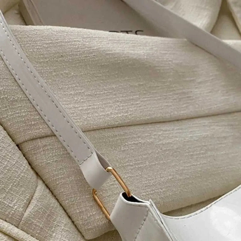 Sac de créateur rétro couleur unie en cuir PU sac à bandoulière pour sous-vêtements mode décontracté sans-abri portefeuille et sac à main pour femme_voghion.com