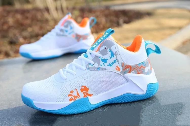 Basketball Summer Breathable New Trendy Fashionable Thick Sole Student Casual Running Men's Sports Shoes Lhshoe_desvips.com