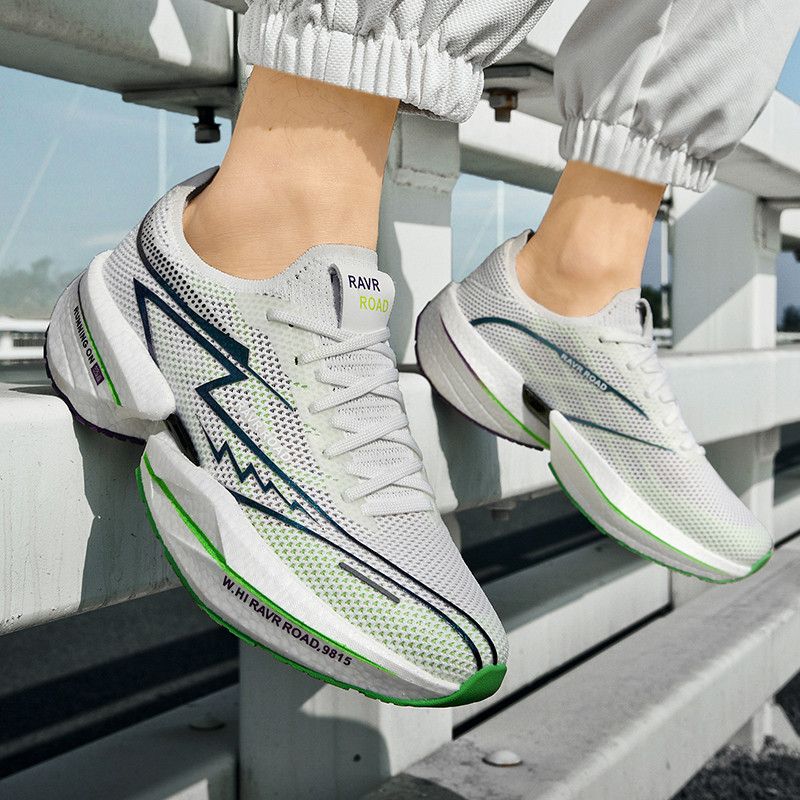 Friction sound running Men's and women's Professional marathon race resilient cushioned sports shoes_voghion.com