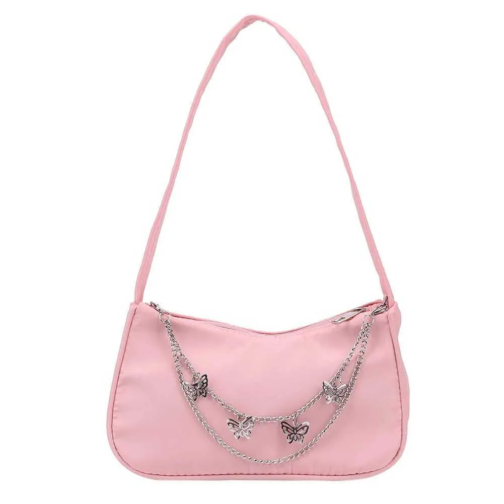 Solid color Shoe wallet chain Wen Underarm womens Fi top handle Cluhes black beige white bag Y241026_voghion.com