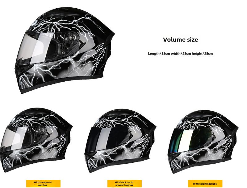 Electric Motorcycle Full Helmet Style Cool Summer Rider Scooter With Bluetooth Horns_voghion.com