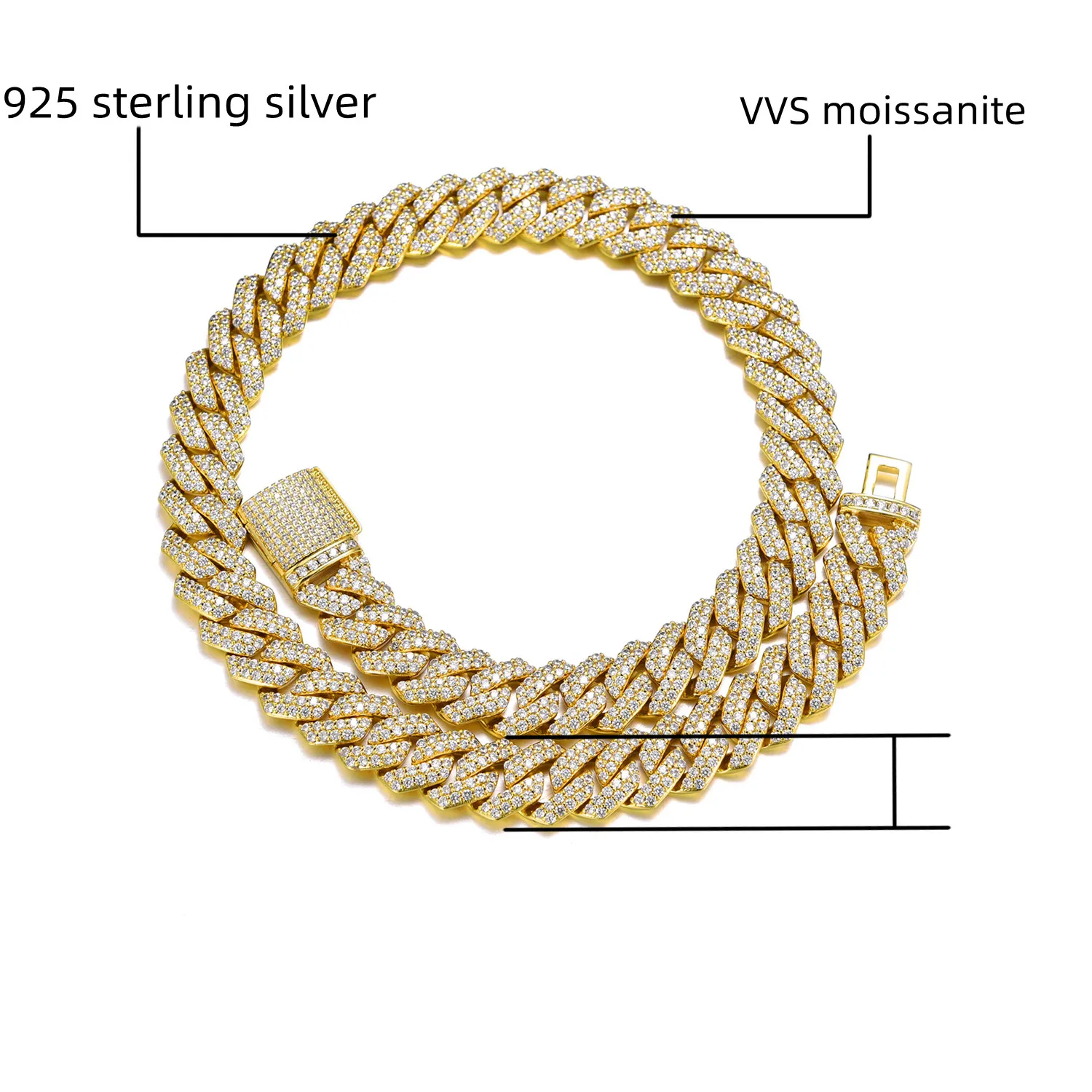8mm 10mm 12mm 14mm 18mm 20mm hulgimüügist pärit sterlingist sier VVS moissaniidist Kuuba lülidega kett_voghion.com