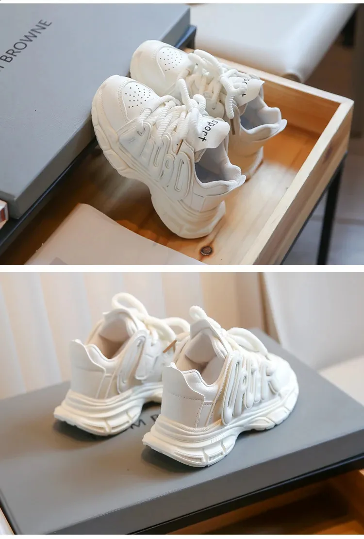 2023 New Girls Sports Simple Spring And Autumn Boys Rose Pink Cute Childrens Shoes Direct Transport Anti Slip 240912_voghion.com