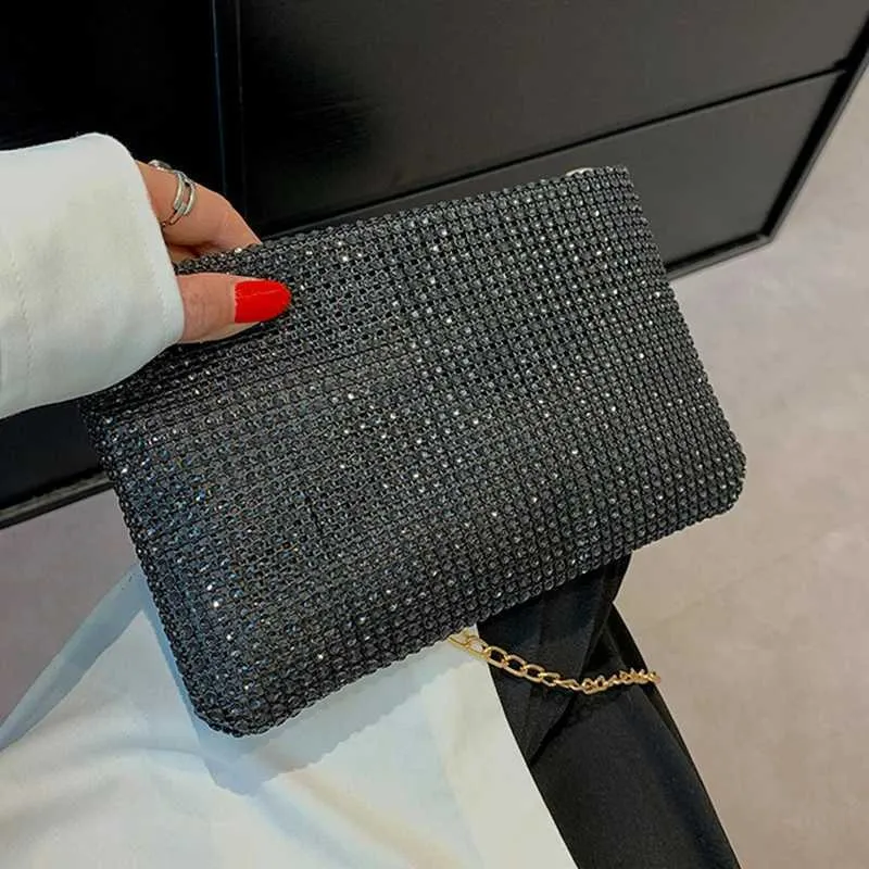 Ydlns Trend Kleine Rhie Quadratische Metallkette Design Schulter Umhängetasche Dia Münzgeldbörse Y241019_voghion.com