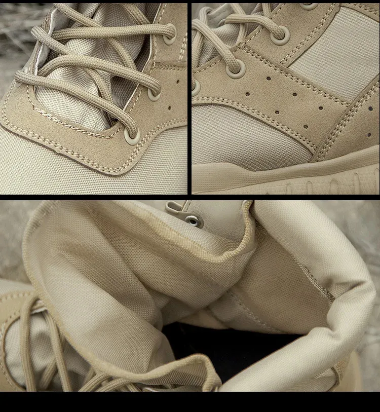 Uomo Donna Ultraleggero Scarpe da Arrampicata all'Aperto Tattico Allenamento Esercito Estivo Traspirante Mesh Escursionismo Desert Boots 240612_voghion.com