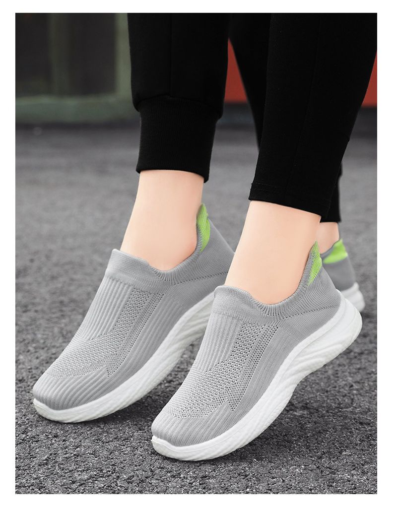 Women's Slip-on Sports Running Shoes Lightweight Casual Trainers_voghion.com