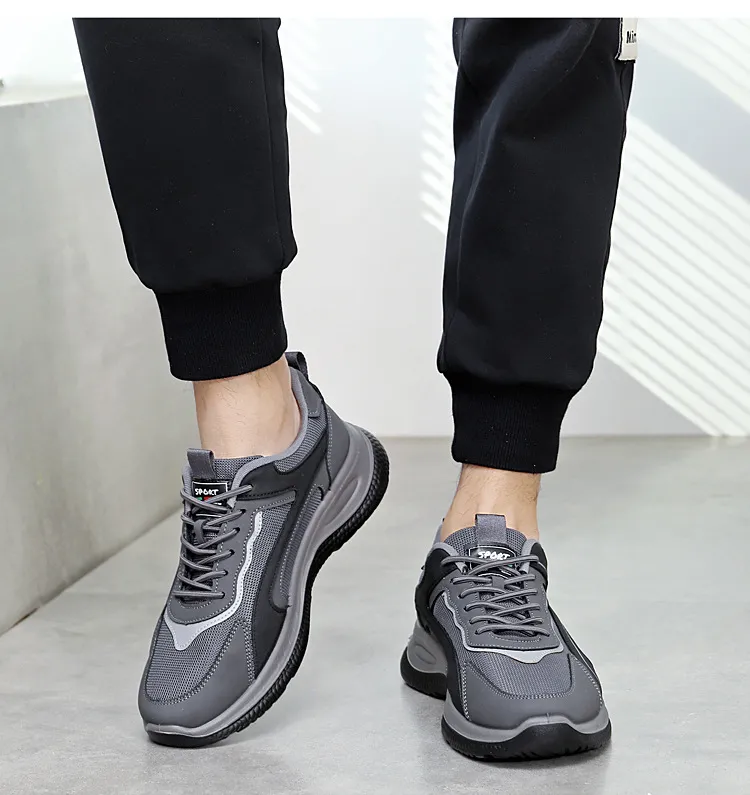 Comfortable Running Shoes Breathable Sports Trainers For Men_voghion.com