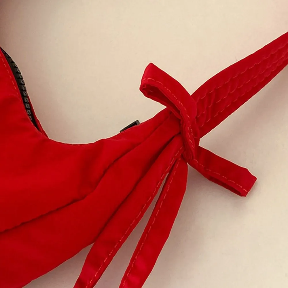 Borsa a tracolla in tessuto Oxford con fiocco in nylon, versatile, stile coreano, da portare sotto le ascelle, semplice, coordinata, per ragazze_voghion.com