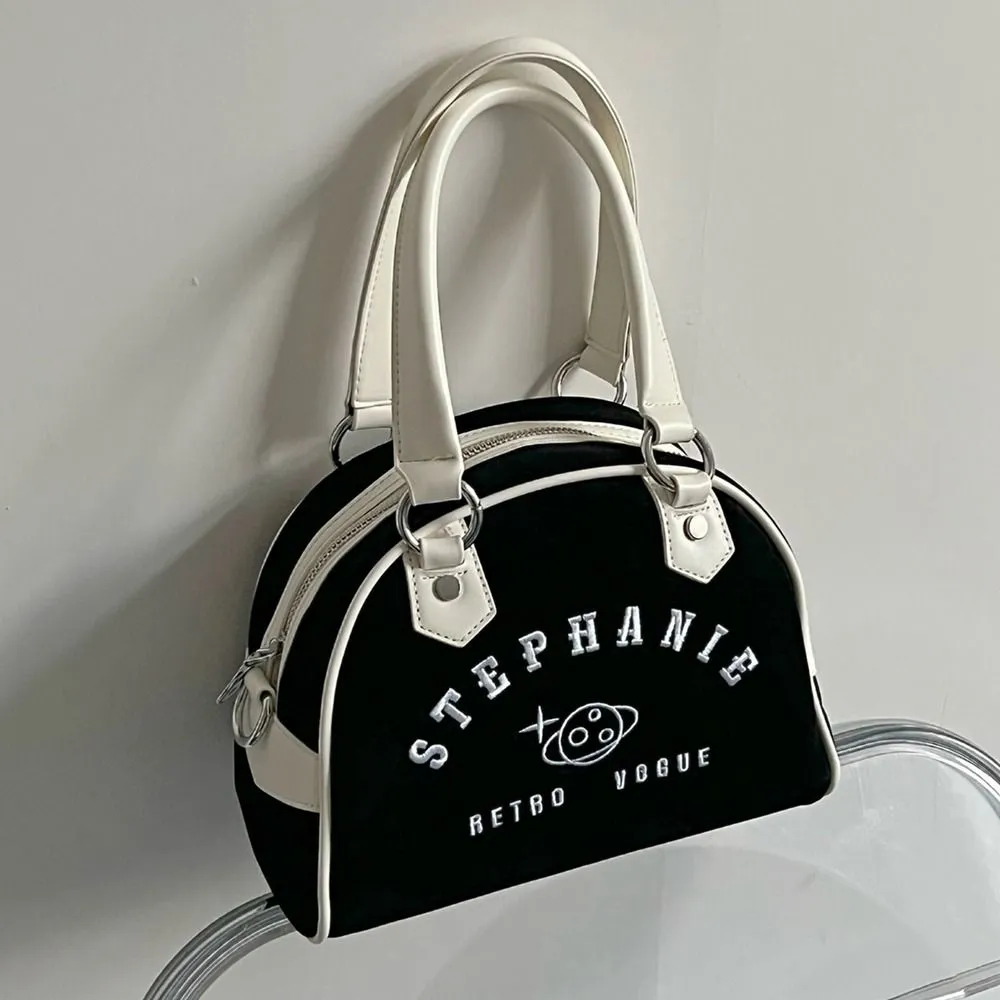 Tragbare Leder Boston Wildleder Einfarbig PU Bowling Große Kapazität Veet Baseball Tasche Reise_voghion.com