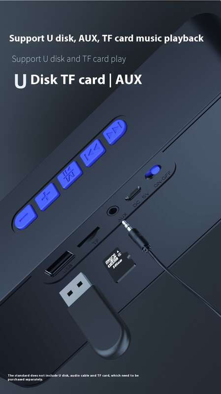 【37000 heraankopen】 Mobiele draadloze subwoofer, Bluetooth, stemomroeper met hoog volume, kleine computer_voghion.com