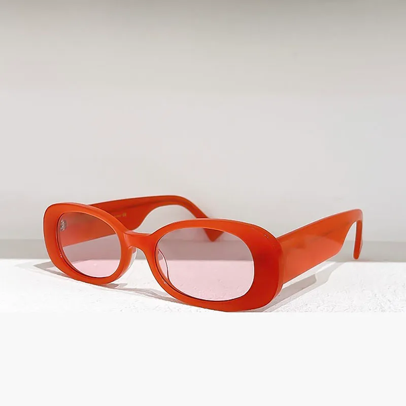 Solglasögon dam ovala i acetat modedesign med uv skydd_voghion.com
