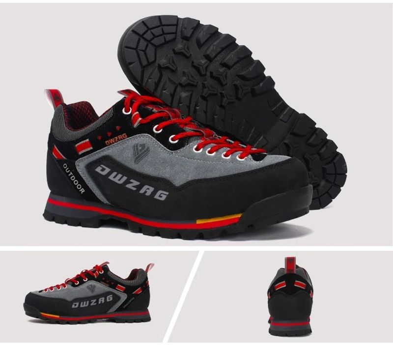 Waterproof Hiking Men's Climbing Shoes Anti-collision Fashion Outdoor Casual Lace-up Sneakers_voghion.com
