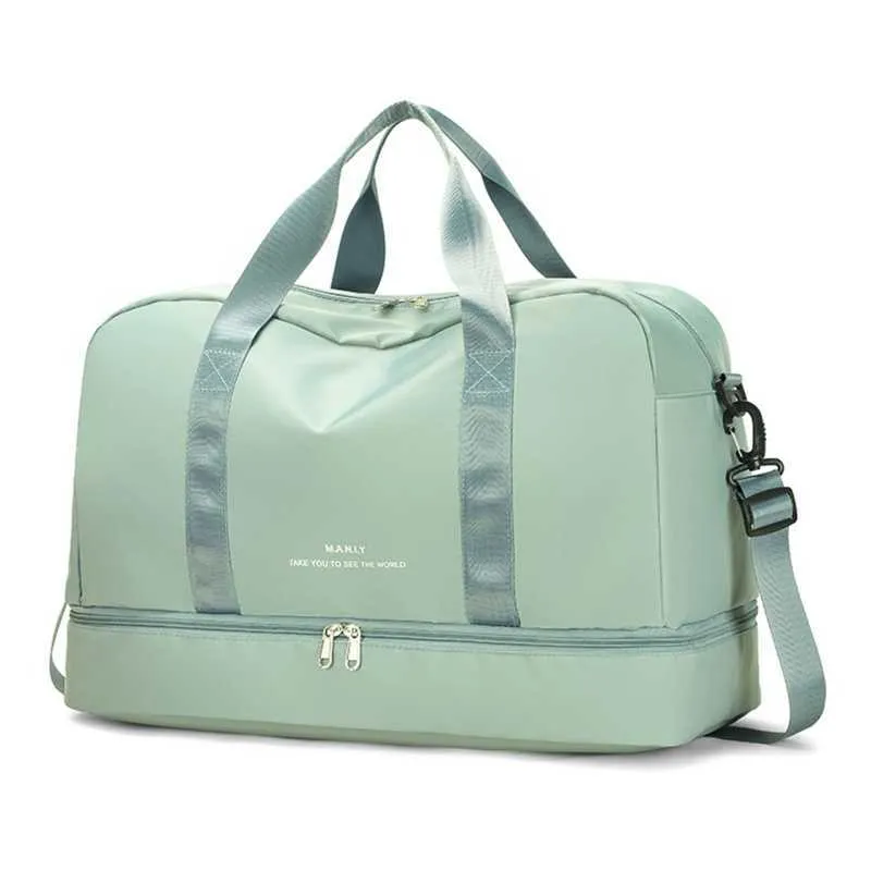 Men and Womens Travel with Shoe Compartment Sport Tote Gym Handbag Large Capacity Weekender Overnight Bag Drop_voghion.com