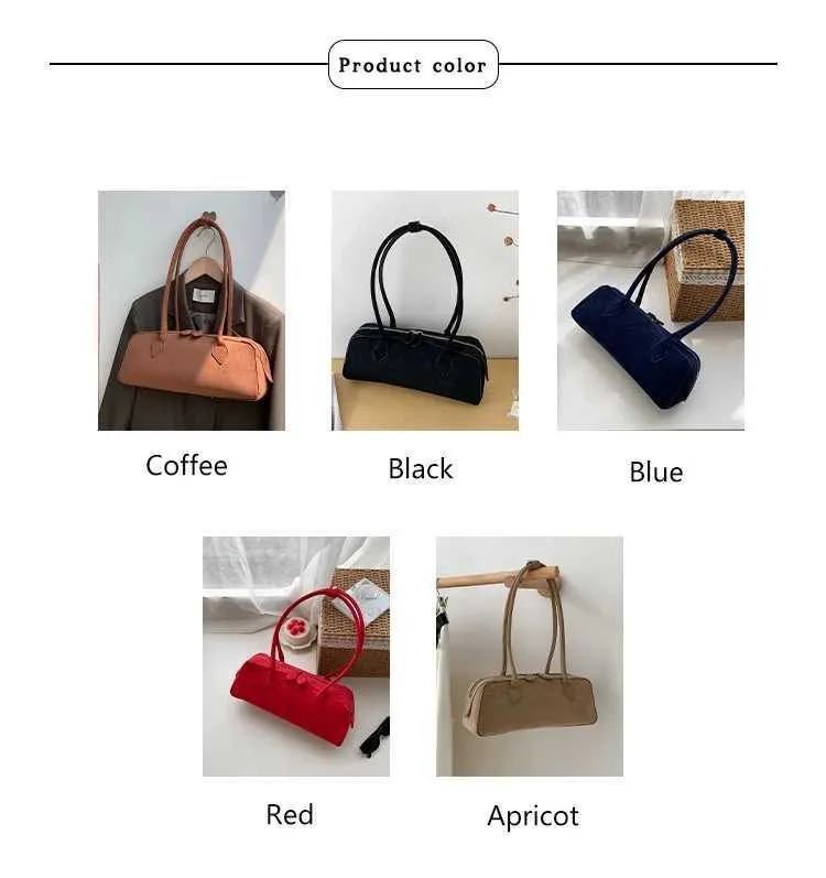 Suede Shoulder Bag For Women Large Capacity Versatile Handbag_voghion.com
