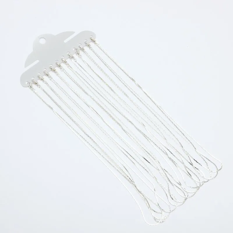 12 pz/set 1 mm chiusura a moschettone in metallo 42 cm lunghezza collana semplice catena fai da te gioielli oro rosa argento rodio colore_voghion.com