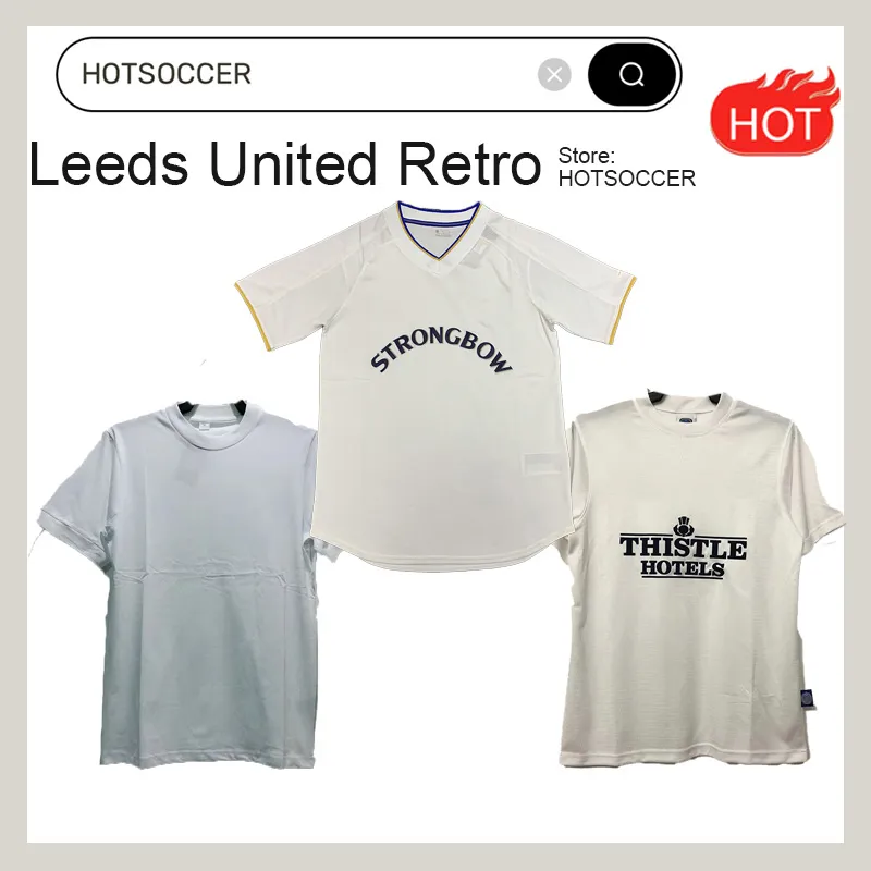 Tricou de fotbal HASSELBAINK Retro LEEDS United 1972 78 89 90 91 92 93 95 96 97 98 99 00 01 02 Clasic_voghion.com