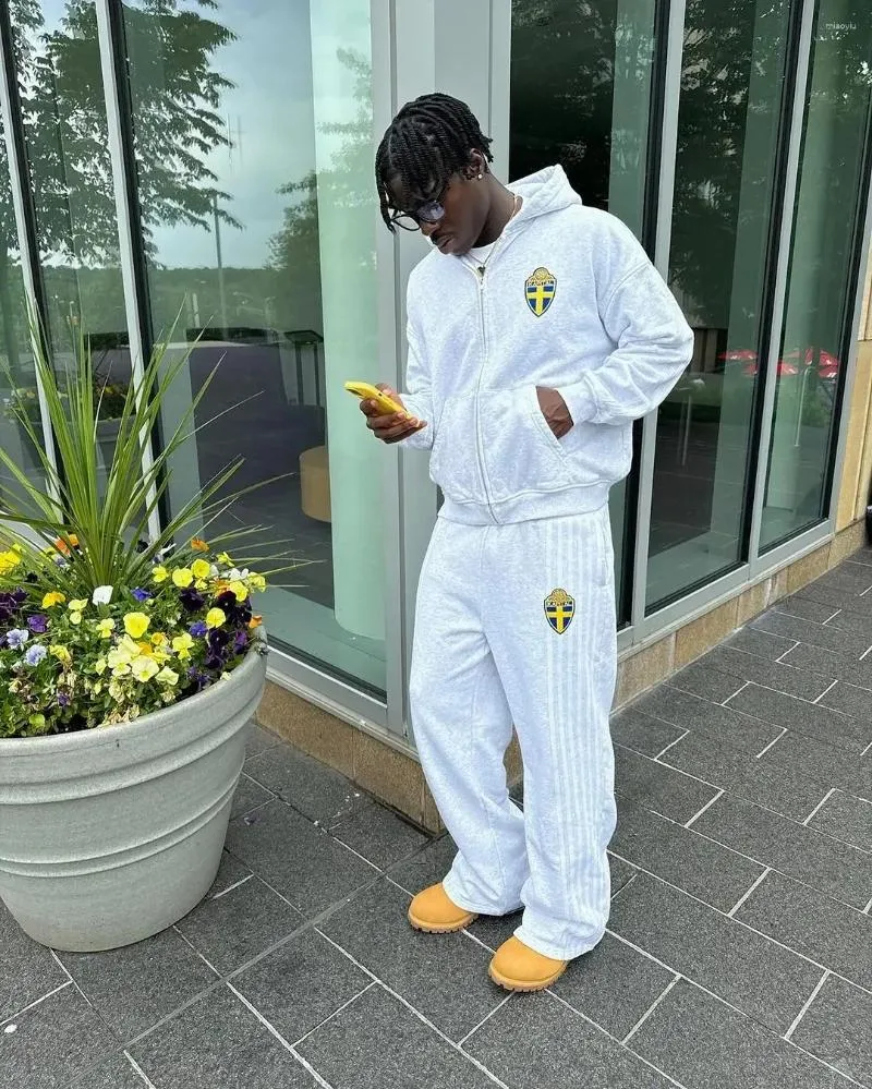 Y2k Herren Tracuits Mann Anzug Set Mode für Männer Sweatshirts Kleidung Tracuits Hoodie Sporthose Sportwear Sommer Herbst_voghion.com