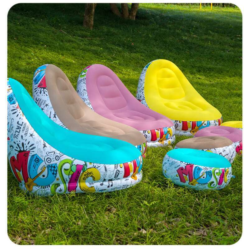 Outdoor Inflatable Sofa Chair, Portable Camping, Internet Celebrity, Thick Flocking, Lazy Sofa, Bedroom, Home, Leisure,_voghion.com