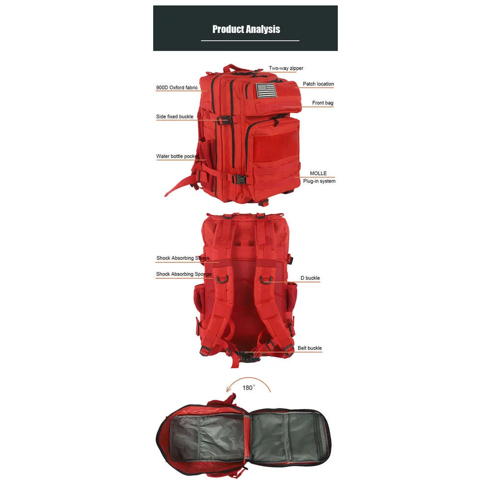 25L/45L Mode Outdoor Bapa Männer Camouflage Molle Assault Frauen Rot Rosa Tasche Jagd Camping Wandern Zubehör_voghion.com