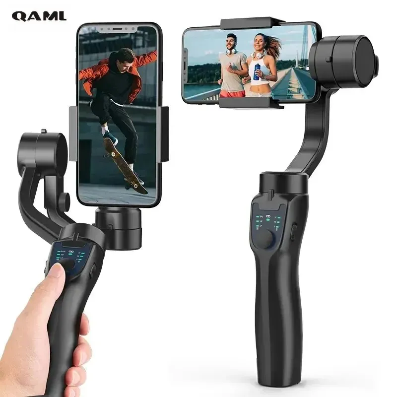 QAML F8 Handheld 3-axis Universal Joint Phone Holder Used As An Anti Vibration Video Recording Stabilizer For_voghion.com