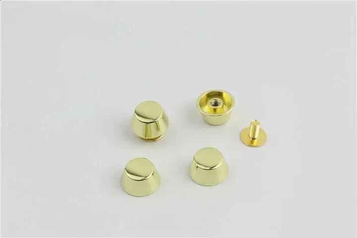 20 set di borse in pelle di alta qualità in metallo color oro rosa con fondo protettivo per piedini, chiodi, cintura, bottone a vite_voghion.com