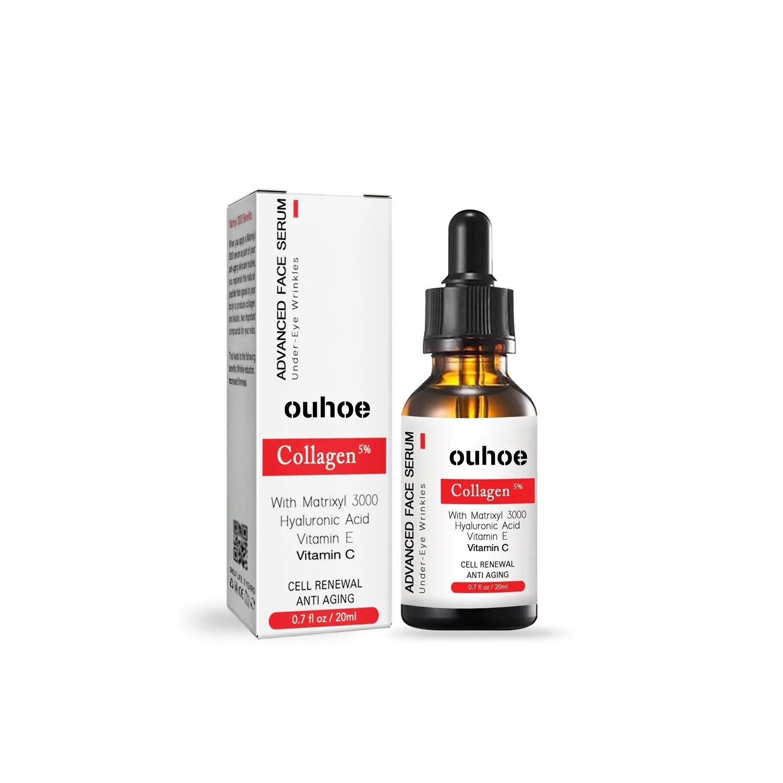 Cuidado de la belleza tienda arrugas colágeno eliminar suero facial reafirmante esencia antienvejecimiento desvanecimiento líneas finas blanqueamiento hidratante piel Coche_voghion.com