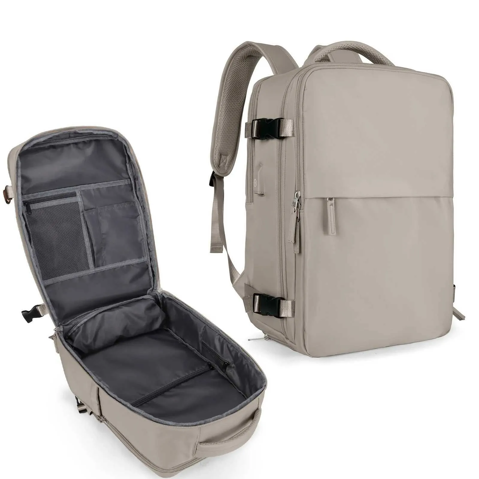 Reiserucksack für Männer und Frauen, 40 l, flugzugelassen, Handgepäck, Diebstahlschutz, Business-Laptop, großer Tagesrucksack, Weekender_voghion.com