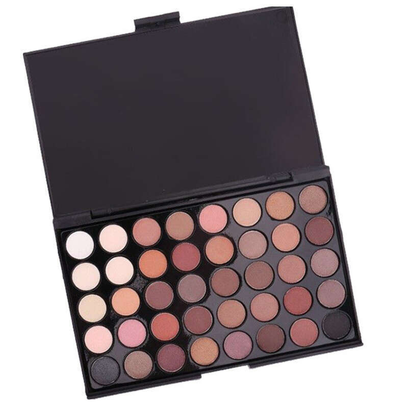 40 farver pudderblush flerfarvet kombination øjenskyggepalette ny_voghion.com