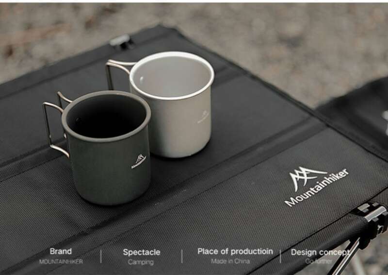 【Vendita calda in negozio】 Attrezzatura da campeggio all'aperto Shanzhike Tazza in lega di alluminio portatile e comoda di grande capacità_voghion.com