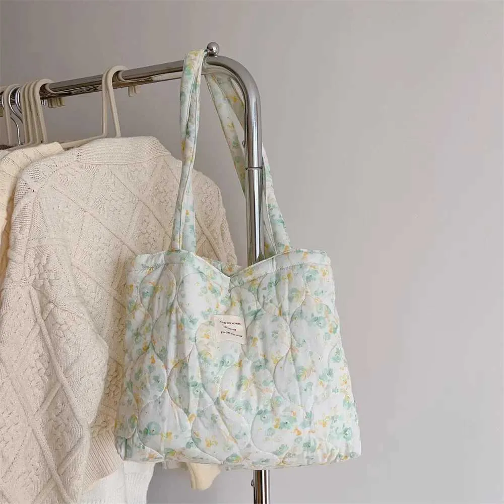 Bavlněná taška ral Tote Bag pro Wen, módní nadýchaná kabelka s polstrovanou obuví, designová nákupní taška Y241109_voghion.com