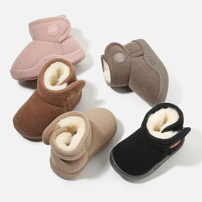 Toddler Little Kid Winter Girls Boys Children Warm Boot Kidsnest Kids Outdoor Snow Boots Shoes Size US5C-US12.5C_voghion.com