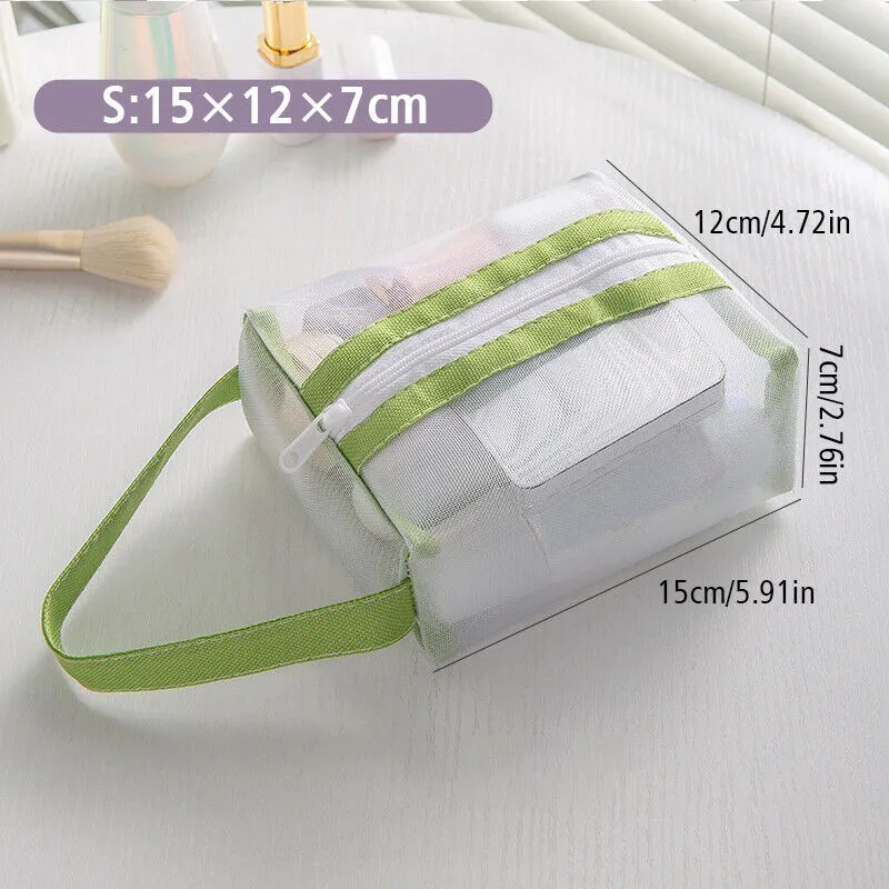 Neu Mesh Transparente Kosmetik Frauen Reise Make-Up Fall Lippenstift Lagerung Pouch Casual Zipper_voghion.com