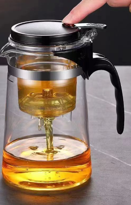 Théière filtrante multifonction élégante et résistante à la chaleur, tasse Linglong imprimable pour cérémonie du thé, en stock