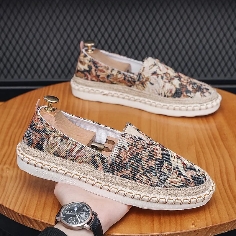 Klassische runde Zehenpartie für Herren, lässig, atmungsaktiv, Canvas-Loafer, Herren, flache Fishmen-Schuhe, Espadrilles, atos de Hombre 2023_voghion.com