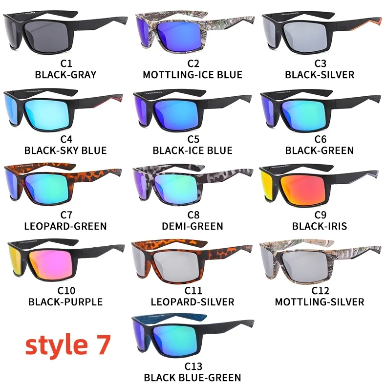 Ochelari de soare polarizați sport, design de brand, ochelari pentru bărbați și femei, ramă mare, ochelari de soare de călătorie la modă, ochelari de soare UV400_voghion.com