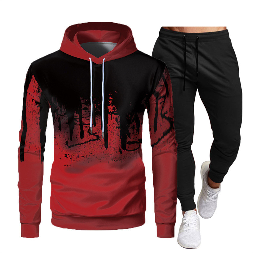 2024 New Sports Men's Smooth Board Hoodie Casual Sweater Set_voghion.com