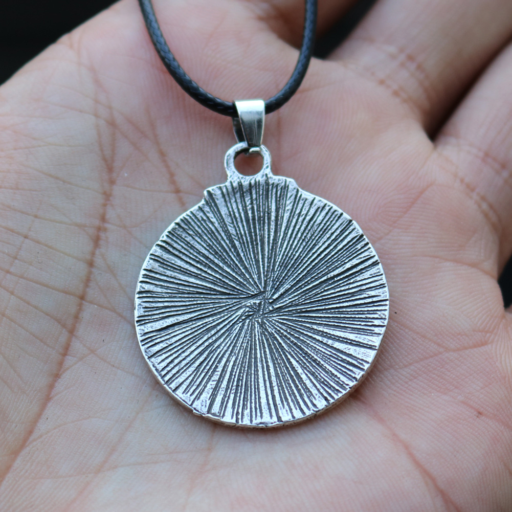 Viking amulet necklace Solomon pentagram sealed pendant pagan witchcraft jewelry_voghion.com