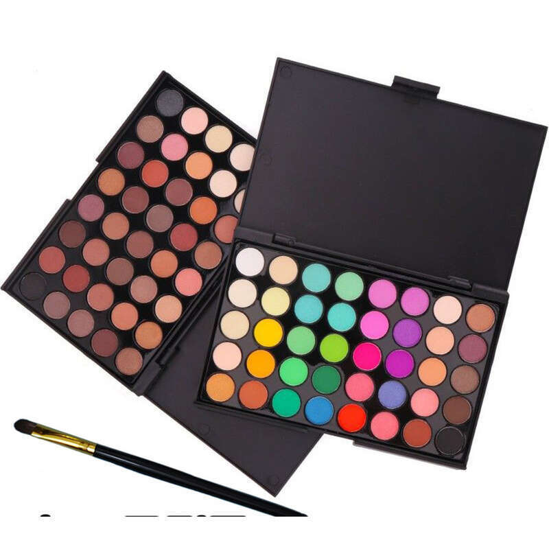 40 farver pudderblush flerfarvet kombination øjenskyggepalette ny_voghion.com