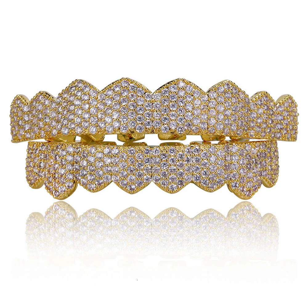 Dentalgrills Exklusive Anpassung Moissanite Zähne Grillz Iced Out Hop Sier Dekorative Zahnspangen Real Dia BG Too Dh2Sf_voghion.com