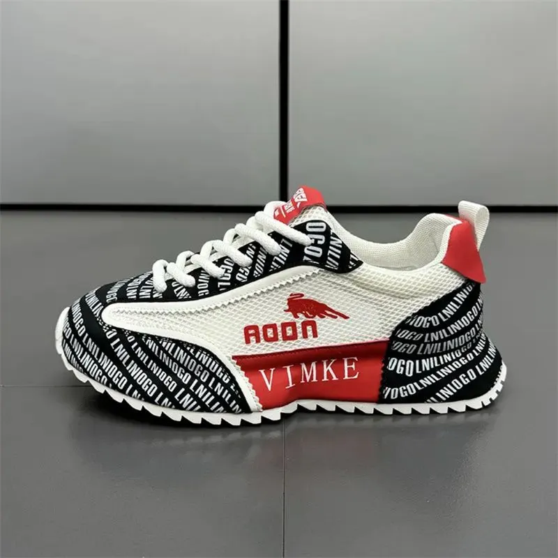 Men Handsome Good-looking Sneakers New Mesh Breathable Athleisure Versatile Shoes Red Free Shipping_voghion.com