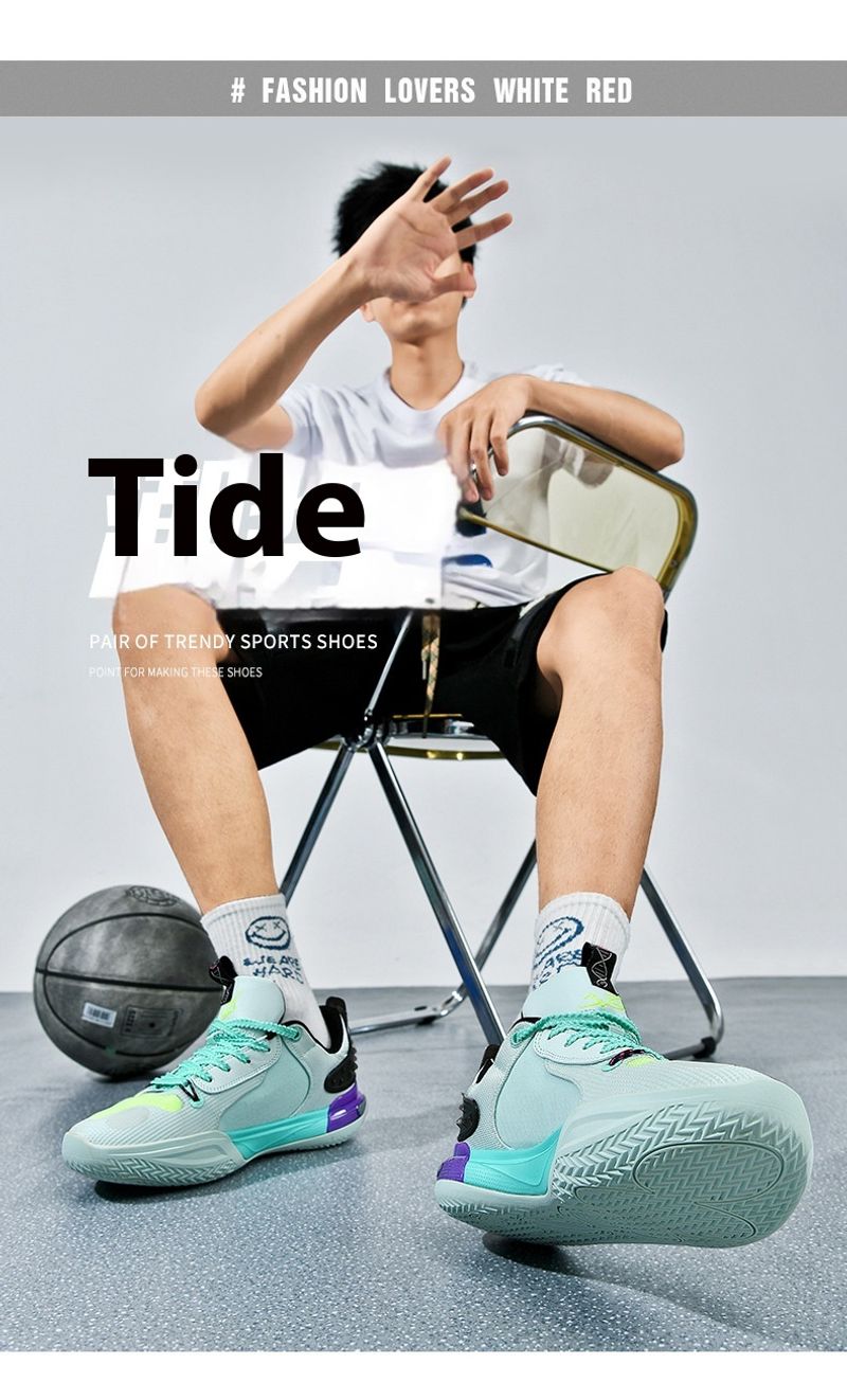 Hochwertige dämpfende, atmungsaktive Basketballschuhe Männer und Frauen, Outdoor-Sportschuhe für Jugendliche_voghion.com