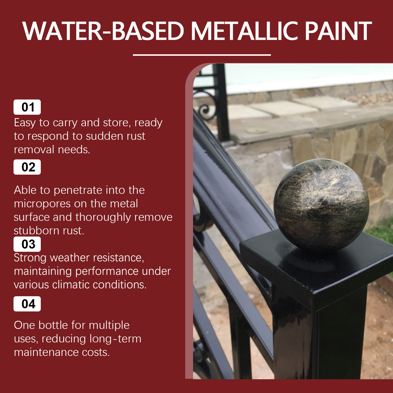 Jaysuing Rust-Free Primer (100g) Metal Paint Anti-Rust Radiator Anti-Corrosion Conversion And Renovation Coating Primer Conversion Agent_voghion.com