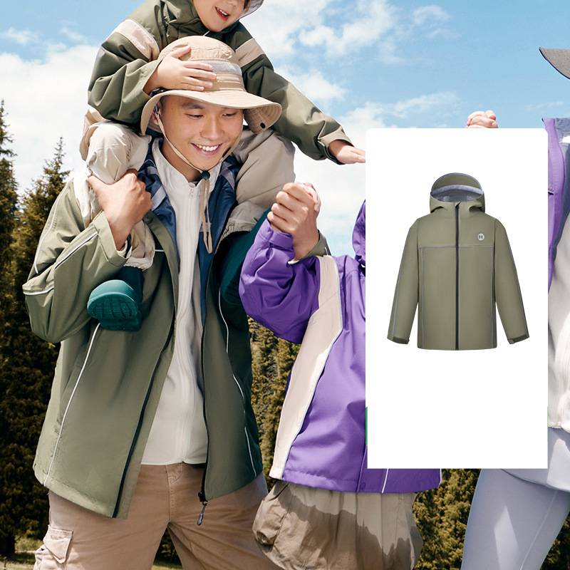 ​​Kids' 3-in-1 Waterproof Windproof Jacket – Thermal Lined All-Season Outdoor Coat For Boys & Girls (Breathable, Parent-Child Matching)​​_voghion.com