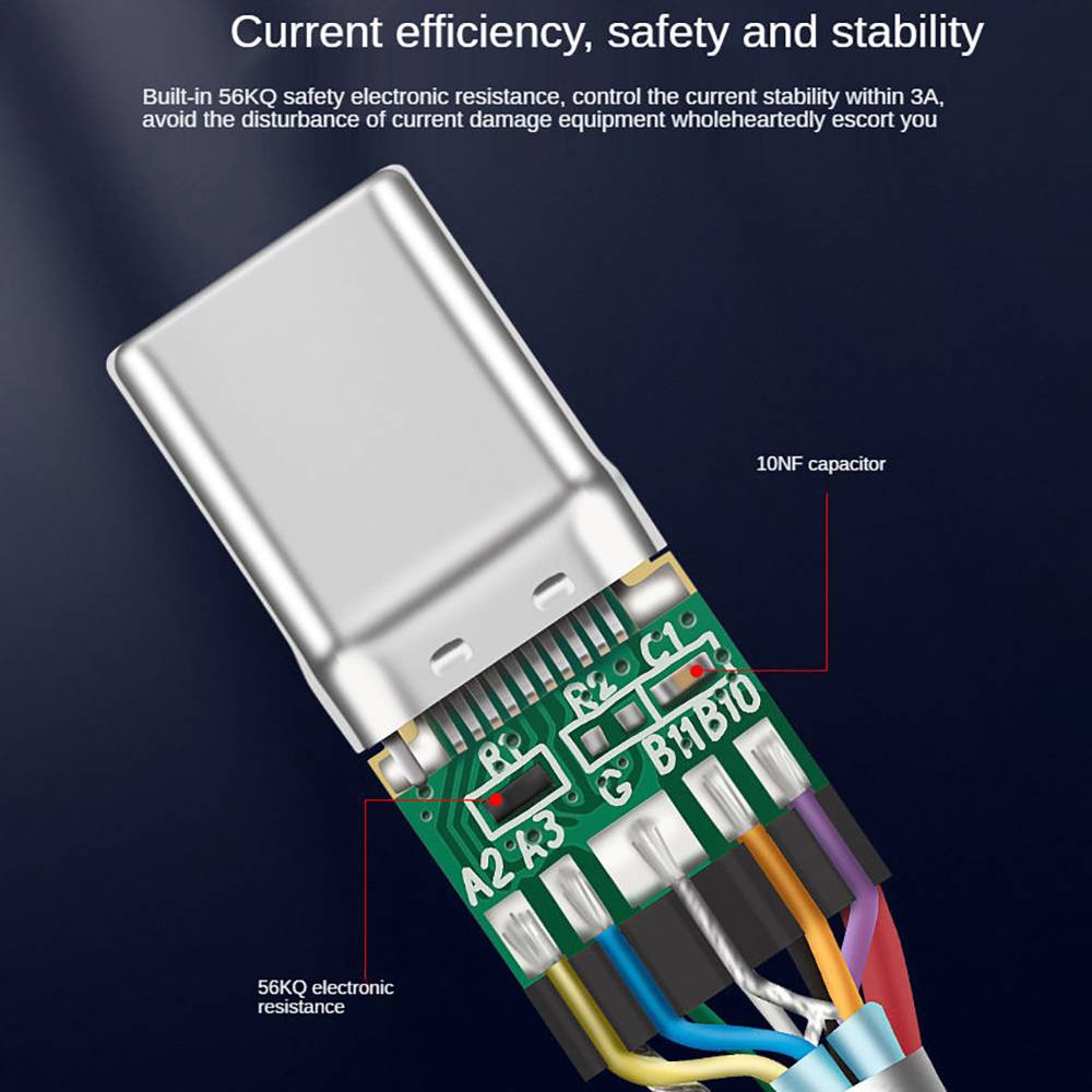 LANSKLBD Hannord USB3.2 10Gbps Cable USB A to Type-C 3.2 Data Transfer USB C SSD Hard Disk Cable 3A 60W Quick Charge 3.0 Charge Cable_voghion.com