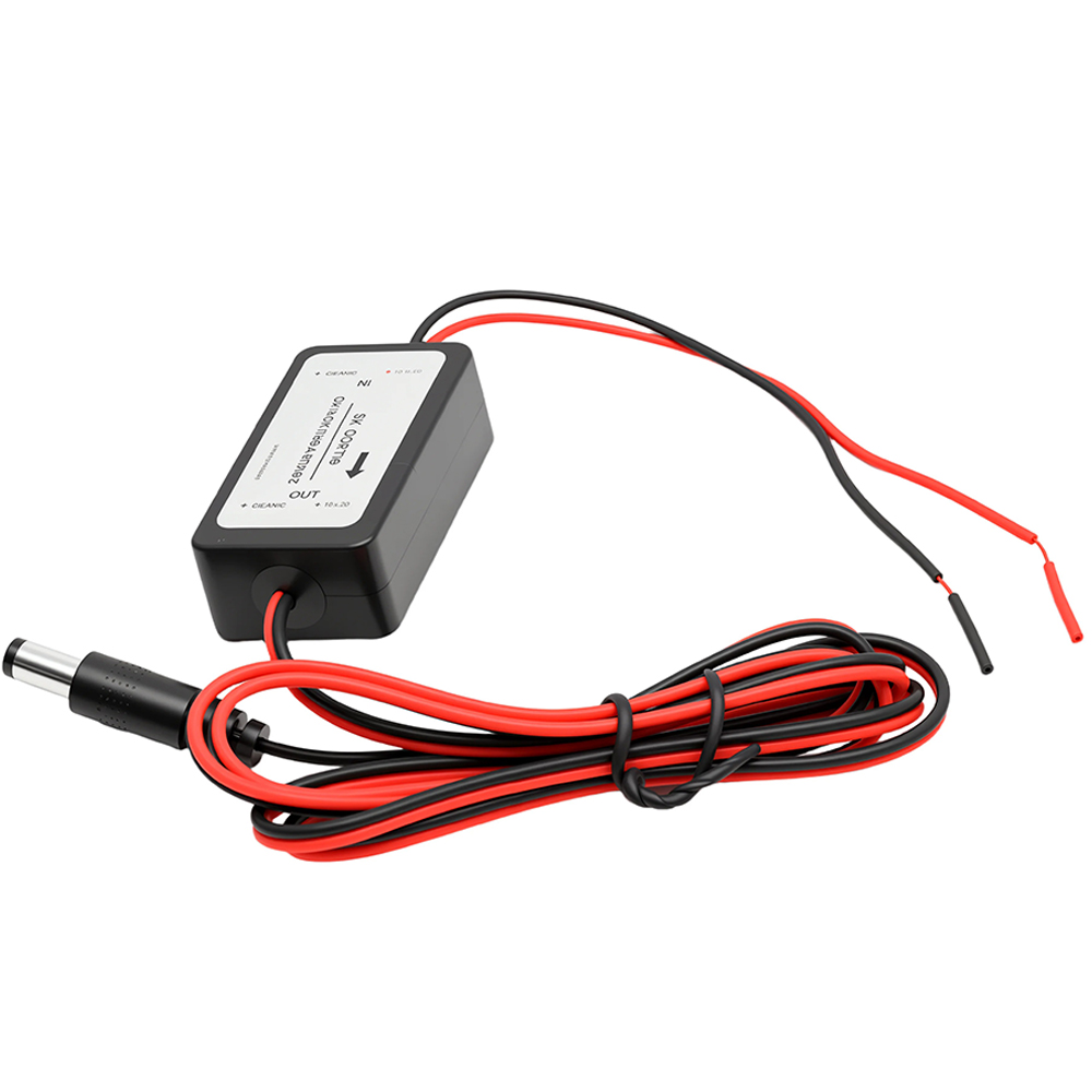 12V DC Rectifier Rear View Power Auto Car Camera Relay Capacitor Filter Connector_voghion.com