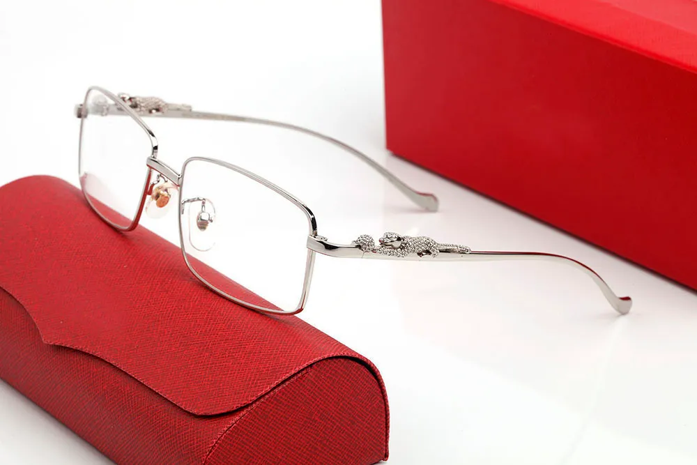 Lunettes de vue mode léopard en corne de buffle dorées personnalisées, monture complète, verres semi-transparents, sans cadre_voghion.com
