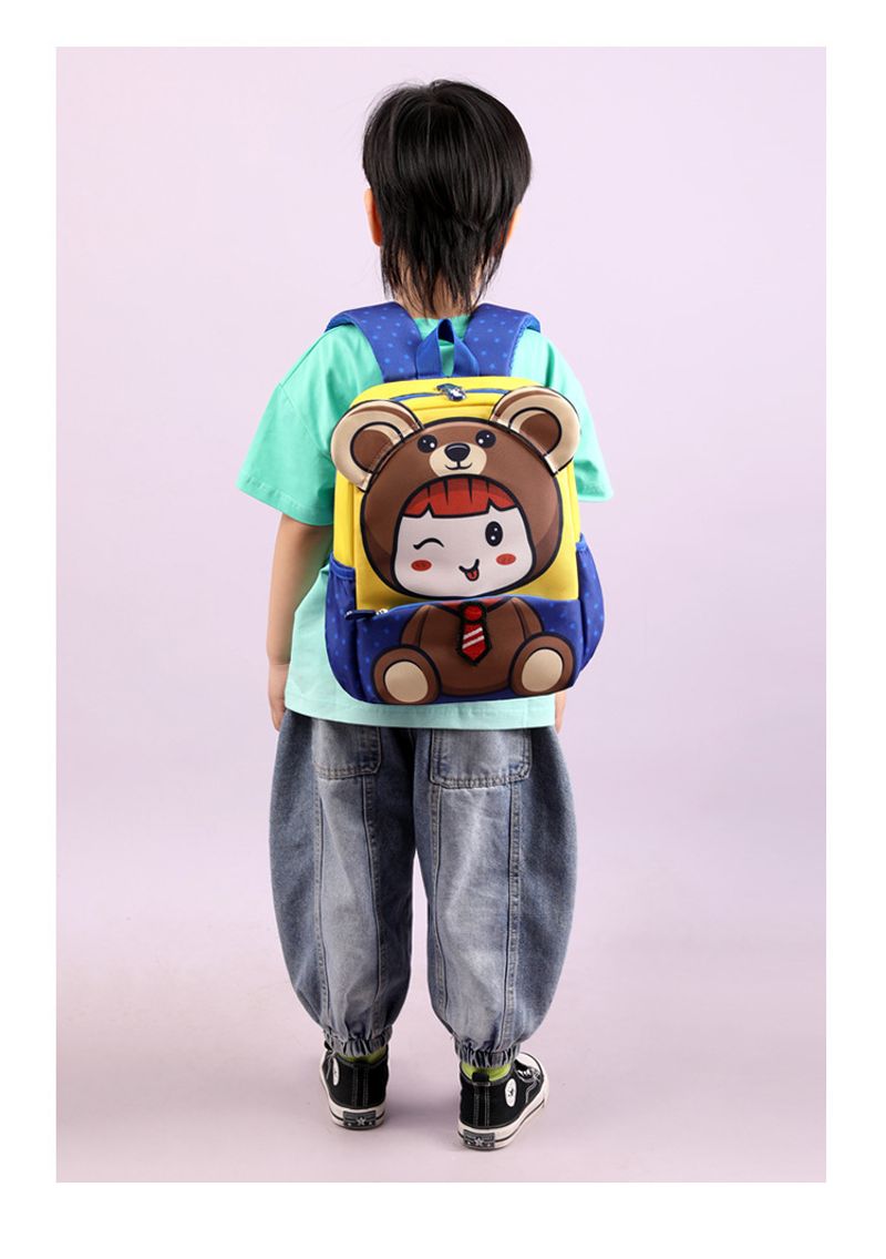 Grundschulmädchen, neuer Cartoon-süßer Kindergartenkinder im Alter von 5–9 Jahren, Rückenschutz-Rucksack für Männer_voghion.com